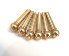 Ensemble De Chevilles À Tête Plate En Laiton Massif Pour Guitare Acoustique