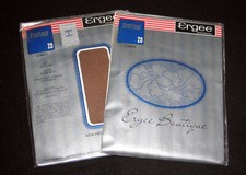 2 COLLANTS ERGEE BOUTIQUE TROTTEUR 20 T 38 40 CASINO VOILE LINGERIE MODE VINTAGE