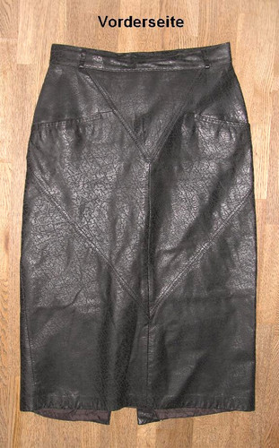 Jupe cuir noir - cuir, helen-