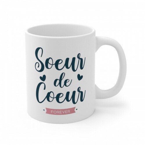 Mug soeur coeur - soeur, idée