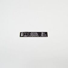 Étiquette gommée pour roue de secours MERCEDES-BENZ SLK R170 A1705840438