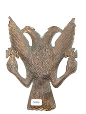 9/2025 (CBR96)  SOUVENIR ANCIEN AIGGLE BICEPHALE TRAVAIL ARTISANAL LEGER