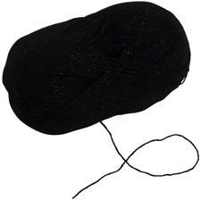- C74315 - Bobine de fil à tricoter 100 g - couleur noir - en 75% acrylic 20%...