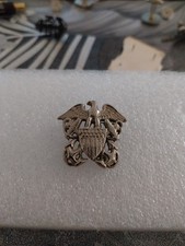 Cap Badge OFFICIER armée us NAVY ww2 original