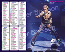 Calendrier Johnny Hallyday 2026 Concert La Poste Almanach