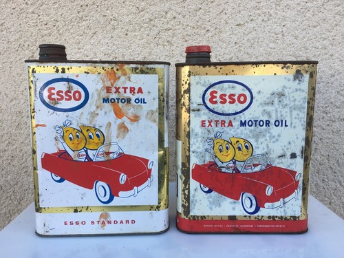 Bidons huile esso - bidons, /