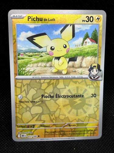 Carte pokemon pichu - carte, luth