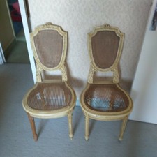 Anciennes chaises cannées - anciennes,