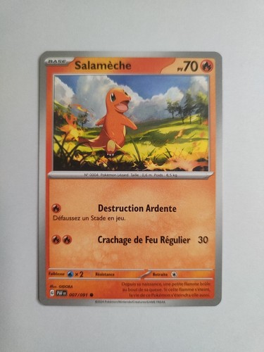 Carte pokémon salamèche - carte,