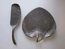 Plat Assiette  en étain Art Deco  art nouveau Signé kayserzinn 4294, Vide Poche 