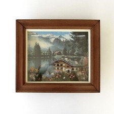 Ancien Cadre Déco Montagne -