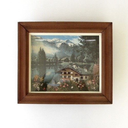 Ancien cadre déco - ancien, montagne