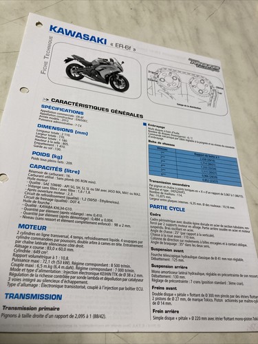 Kawasaki 2012 er6 er - er-6f,