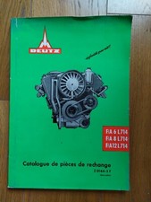 catalogue Pièces Rechange Magirus DEUTZ F/A 6 8 12 L714 agricoles poids lourd