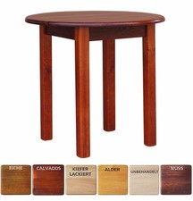 Table ronde en pin table à