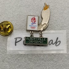Pin's-ALBERTVILLE 08/02/92-Jeux Olympiques d'Albertville 1992 92-Flamme-P4E8