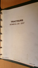 Someca tracteur 215 - 215F : catalogue de pièces 1972