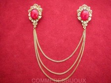 Double Broche chaînée "Néo