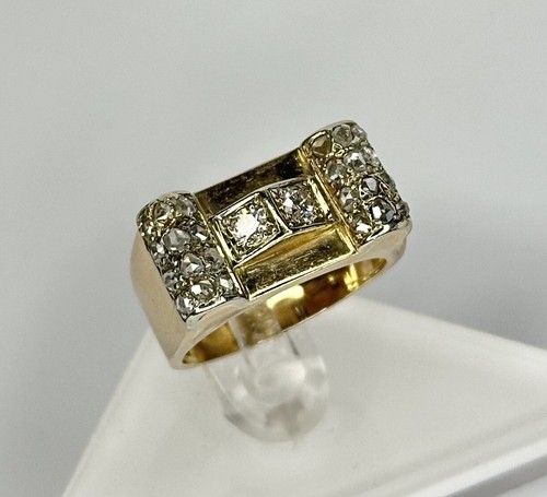 Bague chevalière jaune - en, or