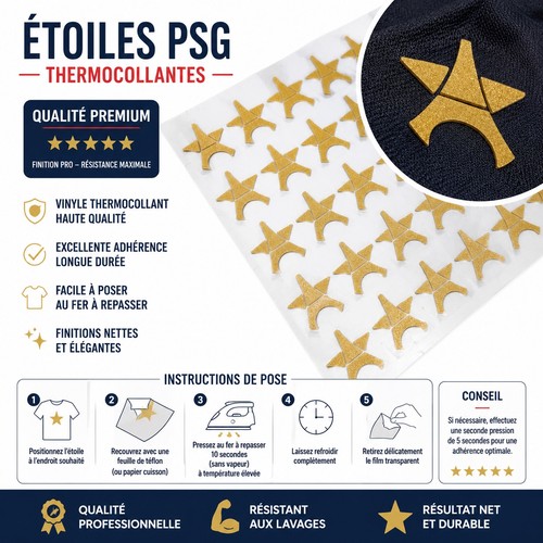 étoile psg pour maillot - psg,