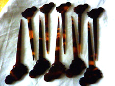 lot de 10 pics a chignon façon é-cail a tête d'Africaines