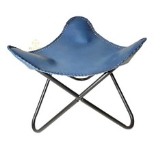 Folding Blue Butterfly Stool