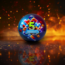 Bowling Ball HALF-DECADE boule de bowling pour Spare Strike Funball avec motif