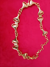 ceinture femme vintage en métal doré