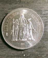 1 pièce de 50 Francs Hercule 1977 en argent