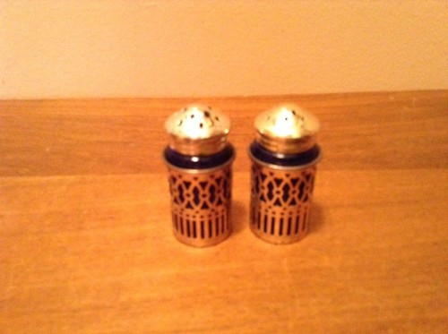 Pair silverplate over - pair,