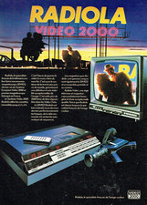 Publicité Advertising 0924  1983   Radiola video 2000  magnétoscope tv caméra