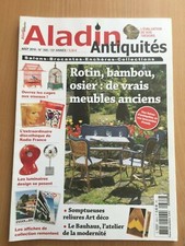 ALADIN N°368 08/19 MEUBLES ANCIEN ROTIN BAMBOU, CAGE OISEAUX, LUMINAIRES DESIGN