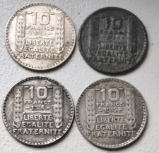 France 4 Pièces de 10 Francs Turin en Argent 37,41g