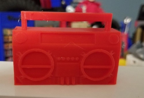 Scale red boombox - rc,