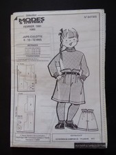 § patron MODES ET TRAVAUX 02/1991 pour fille et poupée Cécile