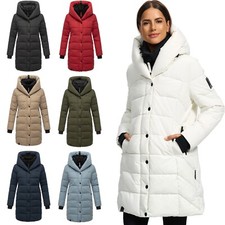 Navahoo Femmes Hiver Manteau Matelassé Veste Parka à Capuche KNUTSCHILEIN
