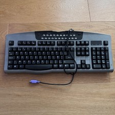 Clavier ordinateur ❤️ Turbo-Media KB-9801R+ Noir PS/2 Keyboard AZERTY