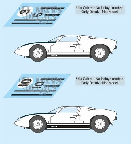 Décal ford gt40 - le, mans