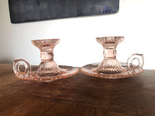 JOLIE PAIRE DE BOUGEOIRS A