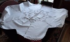 Ancienne Nappe Ronde Ajourée