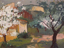 Tableau Ancien Huile Paysage