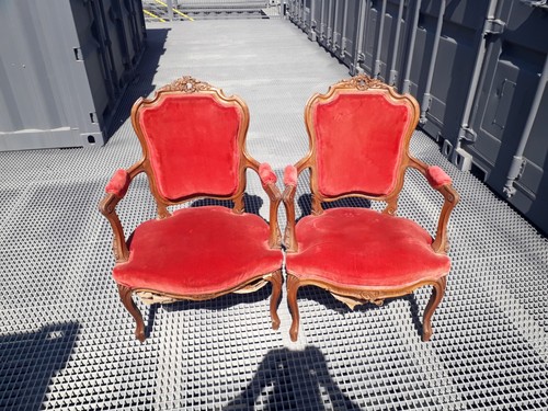 Fauteuil cabriolet louis xv - fauteuil,
