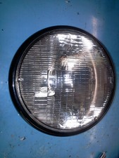 optique de phare moto adaptable noir Ø 195