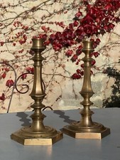 Paire de Bougeoirs - Bronze - Charles X - Art de la table - Régence - 1830