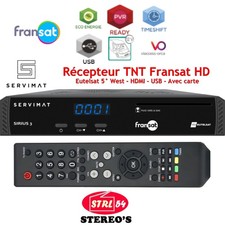 SERVIMAT SIRIUS 3 HD Récepteur décodeur TNT HD  par satellite Avec carte FRANSAT