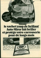 Publicité ancienne voiture