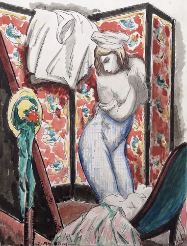 Dessin original aquarelle - dessin,