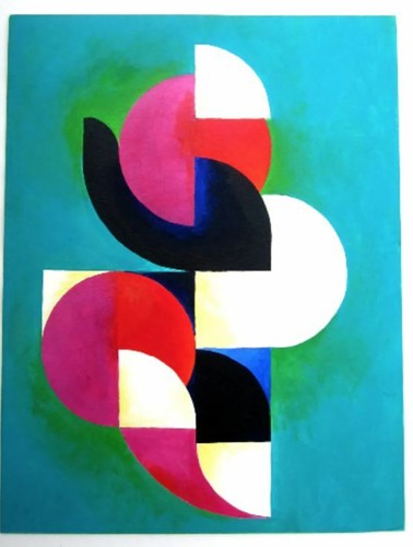 Peinture abstraite acrylique - ,