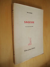 Paul Verlaine Sagesse Bois en