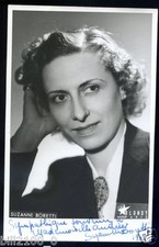 PHOTO  AUTOGRAPHE  SUZANNE BORETTI  1947 